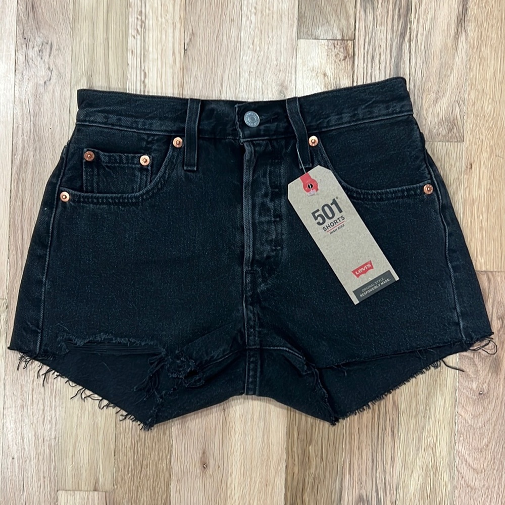Brand New 501 High Rise Levi Shorts